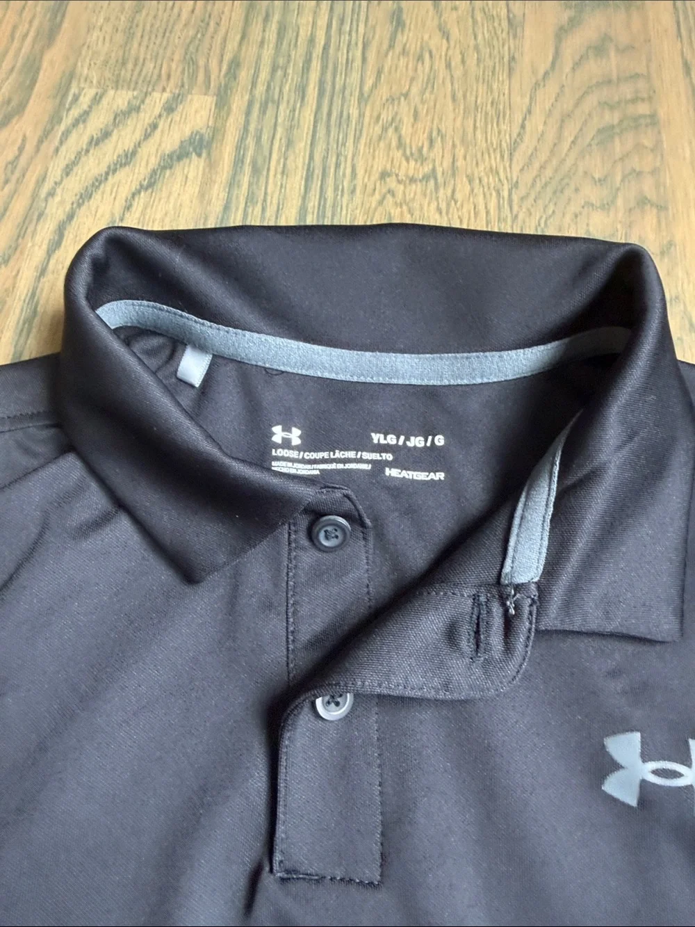 Under Armour Men’s Black Polo with Reflective Logo